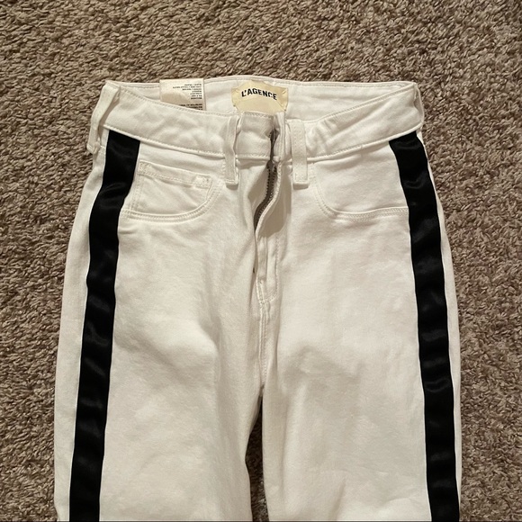 L’agence white jeans with black stripe - Picture 2 of 6